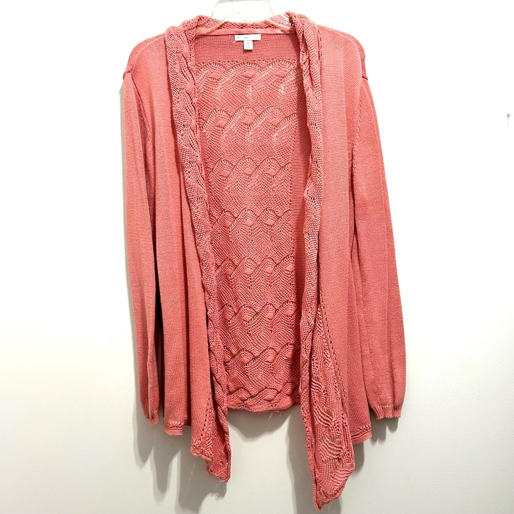 C Est 1946 Women’s Open Front Crochet Cardigan